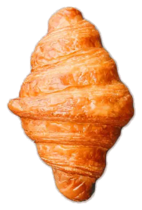 Café de especialidad con croissant recién horneado